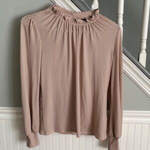 Arianna Parpell Elegant Pink Polka Dot Top